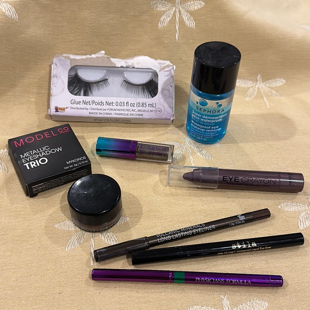 9 Piece Eye Makeup Bundle. Modelco / Sephora / tarte / Korres / stila & Others.